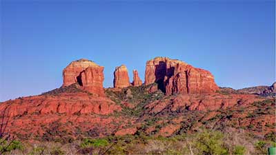 Red rock formations in Sedona Arizona